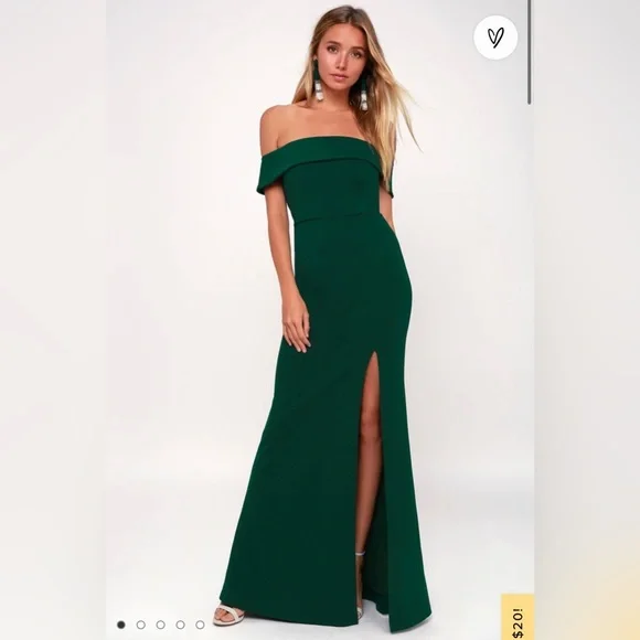 Lulus | Dresses | Lulu Green Off The Shoulder Gown | Poshmark Lulus | Dresses | Lulu Green Off The Shoulder Gown | Poshmark